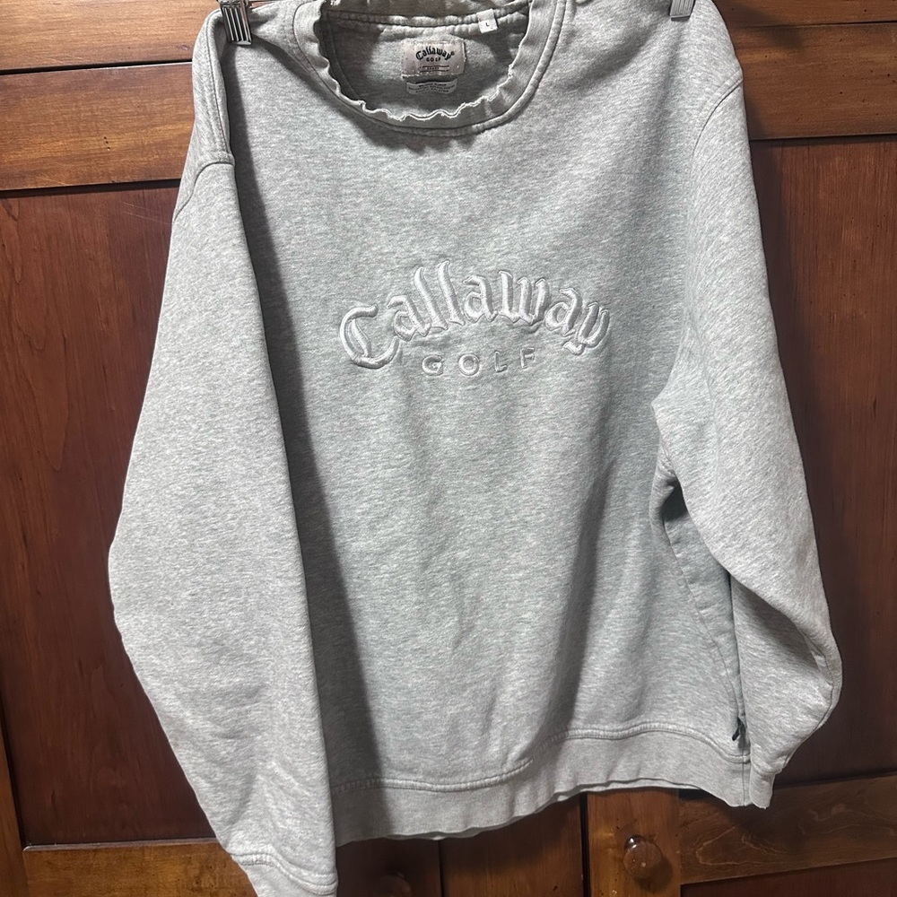 Callaway Men's Crewneck Sweater in Gray